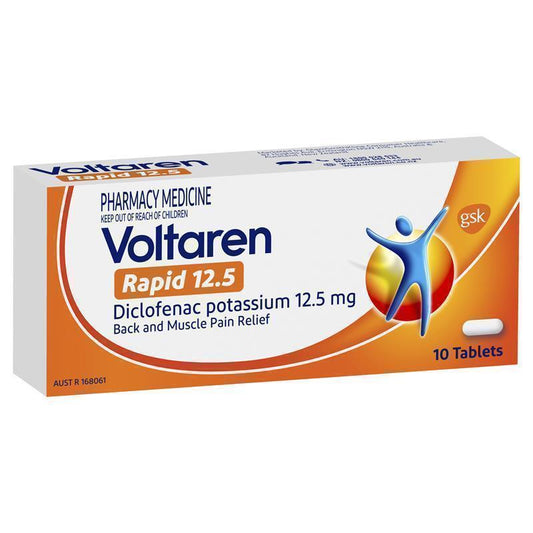 Voltaren Rapid Pain Relief Tablets 12.5mg - 10 Count-Auzzi Store