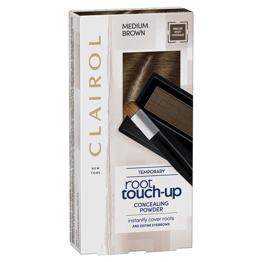 Clairol Root Touch Up Root Concealing Powder Medium Brown 2.1g - Quick Grey Coverage - Auzzi Store