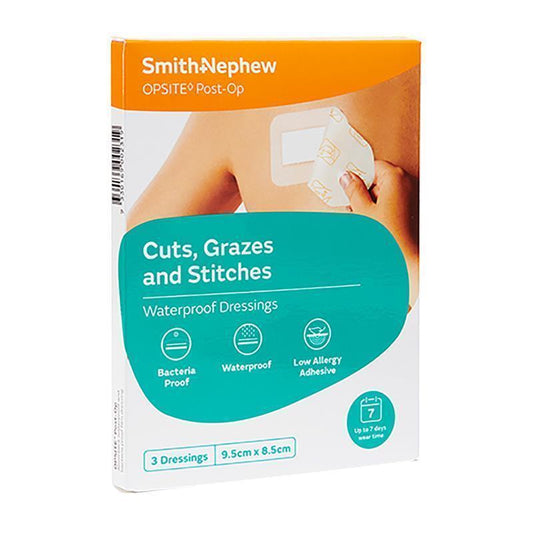 OPSITE Post-Op Dressing - 9.5cm x 8.5cm (Pack of 3)-Auzzi Store