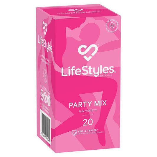 LifeStyles Party Mix Condoms - 20 Pack for Variety and Fun - Auzzi Store