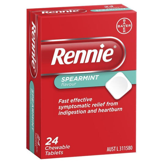 Rennie 24 Tablets - Fast Relief from Heartburn and Indigestion-Auzzi Store