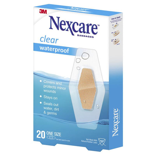 Nexcare Medium Waterproof Strips 20 Pack - Reliable Wound Protection - Auzzi Store
