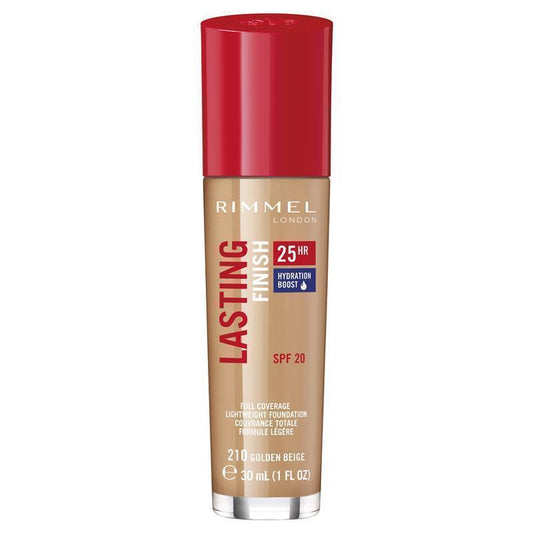 Rimmel Long Lasting 25Hr Foundation Golden Beige 210 - Auzzistore