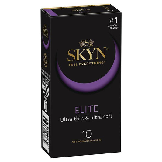 SKYN Elite Ultra Thin Non-Latex Condoms, 10 Pack