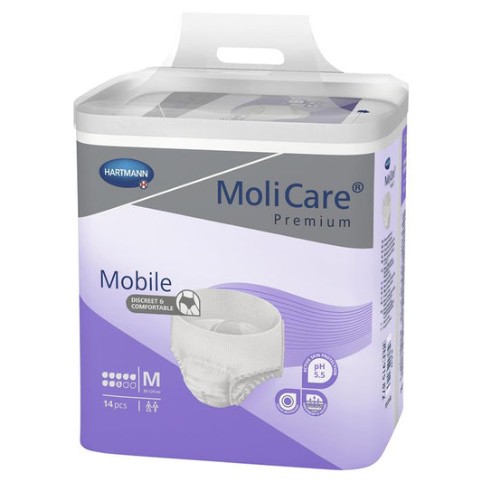 MoliCare Premium Mobile 8D Medium Pull-Up Pants, 14-Pieces