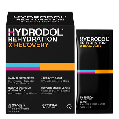 Hydrodol Rehydration X Recovery Powder - 10 Pack