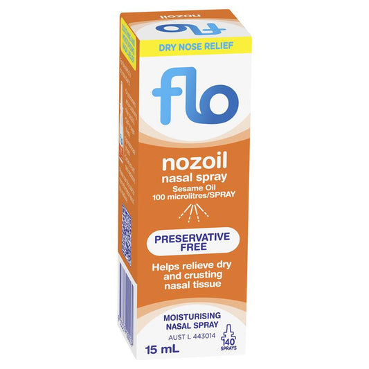 FLO Nozoil Nasal Spray - 15ml Natural Nasal Moisturizer-Auzzi Store