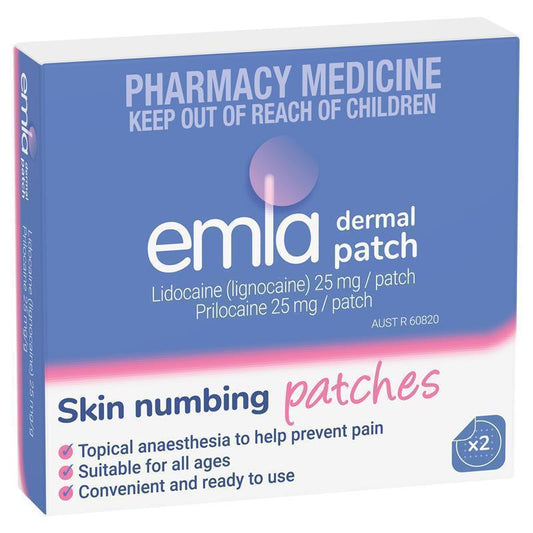 Emla Numbing Patch - 2 Pack for Pain Relief-Auzzi Store