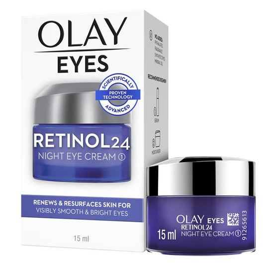 Olay Eyes Retinol 24 Night Eye Cream 15ml - Anti-Aging Formula - Auzzi Store