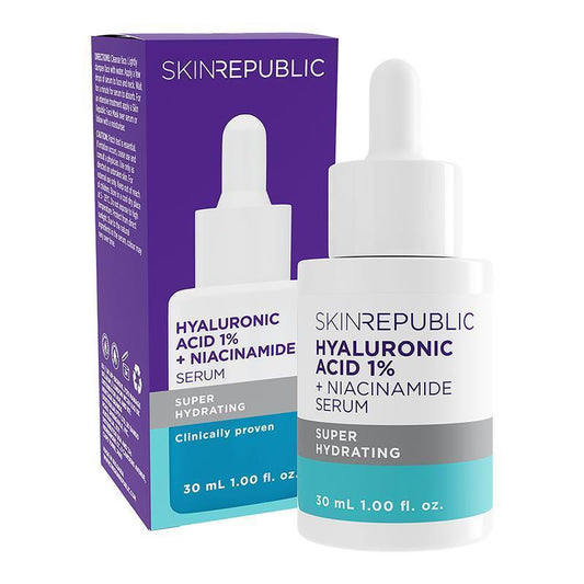 Skin Republic Hyaluronic Acid 1% + Niacinamide 2% Serum - 30ml for Intense Hydration