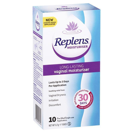 Replens 10-Pack Hormone-Free Vaginal Moisturizer - Long Lasting