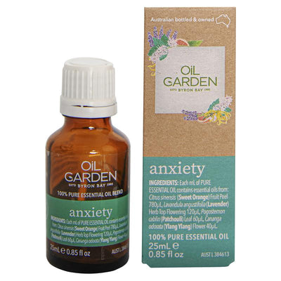 Oil Garden Natural Remedies Anxiety Oil 25ml - Calm Your Mind Naturally