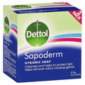 Dettol Sapoderm Antibacterial 3 Pack Soap, 375g, for Acne & Oily Skin