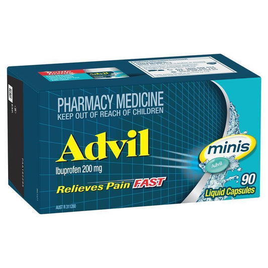 Advil Ibuprofen Pain Relief Liquid Mini - 90 Capsules