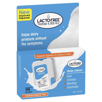 Lactofree 100 Tablets - Digestive Support for Dairy Lovers