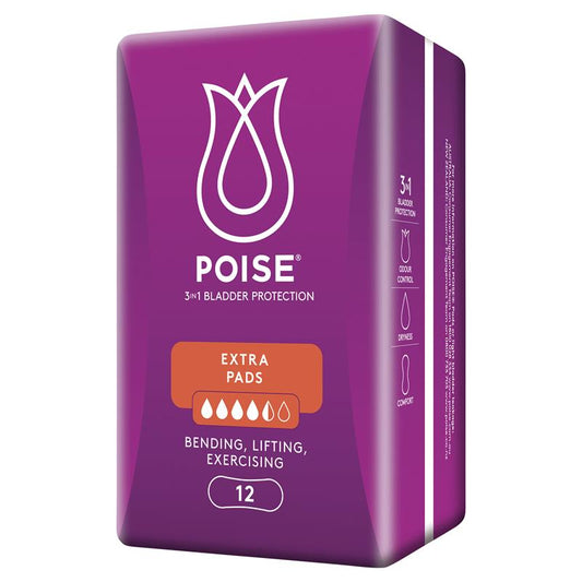 Poise Pads Extra 12 Pack - Reliable Bladder Leakage Protection-Auzzi Store