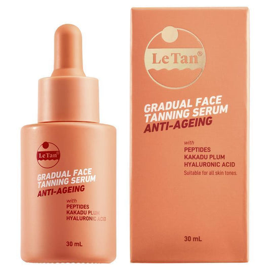 Le Tan Gradual Face Tanning Serum Anti-Aging 30ml - Natural Glow