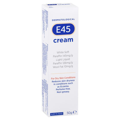 E45 Moisturising Cream for Dry Skin & Eczema - 50g