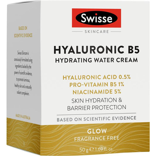 Swisse Skincare Hyaluronic B5 Hydrating Water Cream 50g - Ultimate Hydration