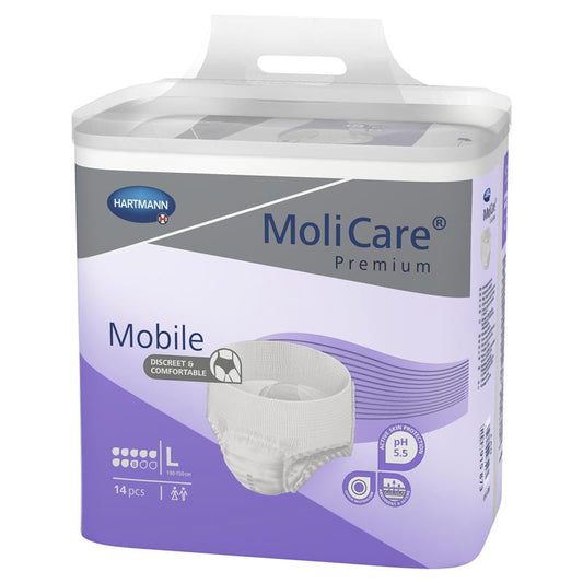 MoliCare Premium Mobile 8D Pull-Up Underwear, Large, 14 Pack