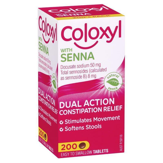 Coloxyl With Senna Tablets - 200 Count-Auzzi Store