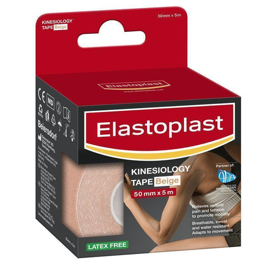 Elastoplast Kinesiology Tape - Beige 50mm x 5m-Auzzi Store