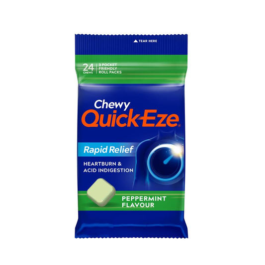 Quick Eze Chewy Peppermint Multi Pack - Fast Heartburn Relief-Auzzi Store