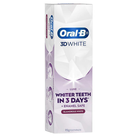 Oral-B 3D White Luxe Glamorous White Toothpaste 95g - Whitening Mint Formula - Auzzi Store