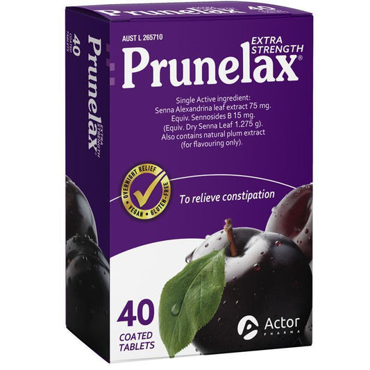 Prunelax Extra Strength Laxative Tablets 40 Count - Auzzi Store