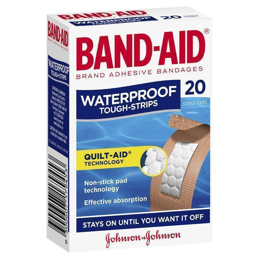 Band-Aid Waterproof Tough Strips - 20 Pack-Auzzi Store