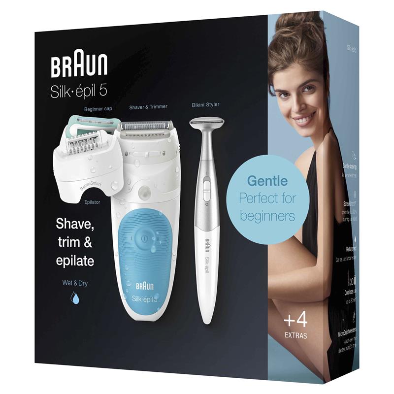 Braun Silk-épil 5-810 Gentle Women's Wet & Dry Epilator, 1 Kit