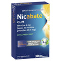 Nicabate Extra Fresh Mint Gum - Quit Smoking 4mg (30 Pieces)