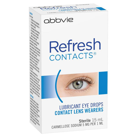 Refresh Contact Eye Drops 15ml - Comfort for Contact Lens Wearers - Auzzistore
