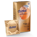 Durex Invisible Wide Fit Condoms - 10 Pack for Enhanced Comfort