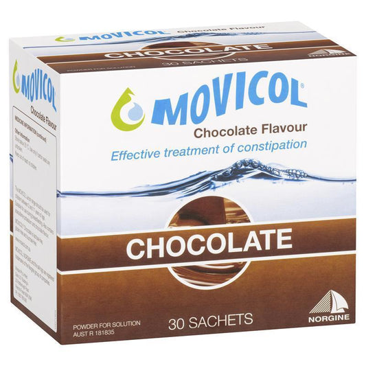 Movicol Adult Chocolate 30 Sachets - Effective Constipation Relief-Auzzi Store