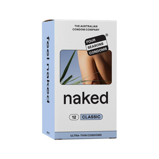 Four Seasons Condoms Naked Classic 12 Pack - Ultra-Thin Sensitivity - Auzzi Store
