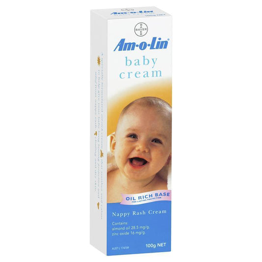 Amolin Baby Cream for Nappy Rash 100g - Gentle Protection for Delicate Skin-Auzzi Store
