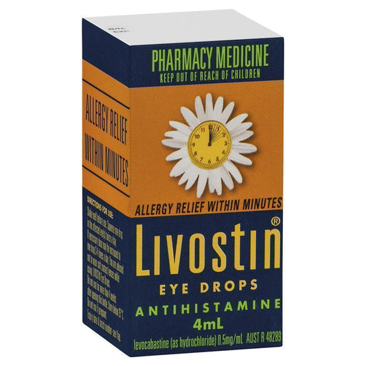 Livostin Antihistamine Allergy Eye Drops 4mL - Fast Relief for Allergic Eyes-Auzzi Store