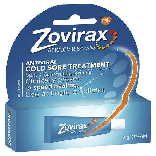 Zovirax Cold Sore Cream 2g - Fast-Acting Relief - Auzzi Store