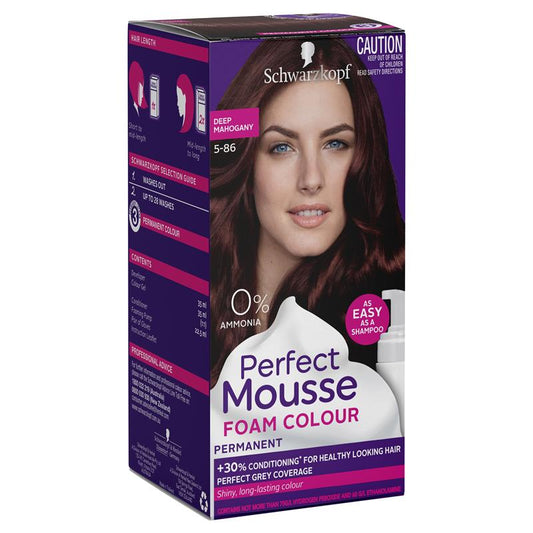 Schwarzkopf Perfect Mousse 5-86 Deep Mahogany - Easy Home Hair Color-Auzzi Store
