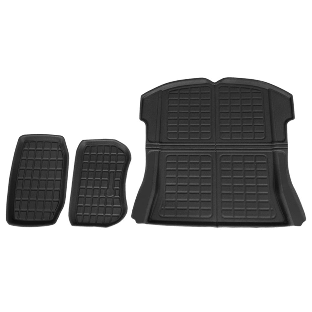 3PCS Car Rear Front Cargo Trunk Toolbox Luggage Rubber Mats for Tesla Model 3 2021-2022 | Auzzi Store