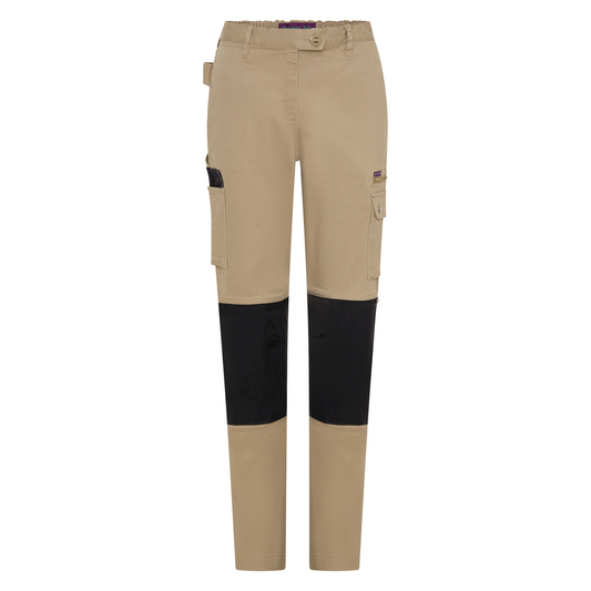 Green Hip Skinny Flex Pants - Women's High-Rise - Khaki - Size 8 - UPF 50+ - Adjustable Length