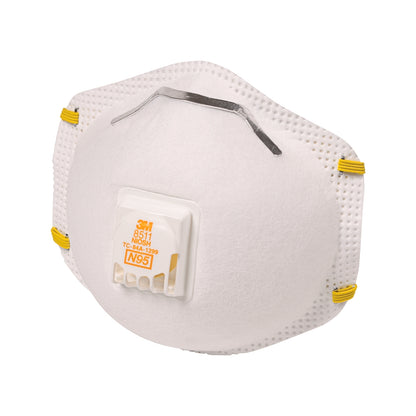 3M P2 Particulate Sanding and Fibreglass Valved Respirators - 5 Pack