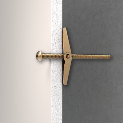 Ramset Spring Toggles 3 16 x 50mm Gold Steel 20 Pack Flush Fixing
