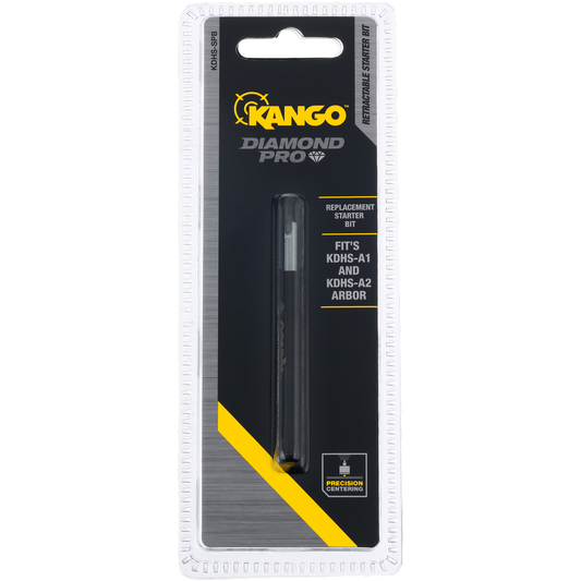 Kango Diamond Pro Replacement Starter Bit - 6.35mm - Yellow - Fast Core Removal - Auzzistore