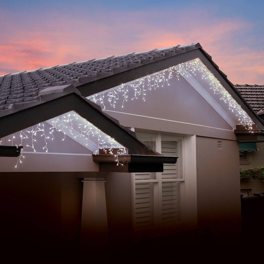 Lytworx 400 White LED Connectable Icicle Lights - 5.5m Plastic - Versatile – view 2 - Auzzistore