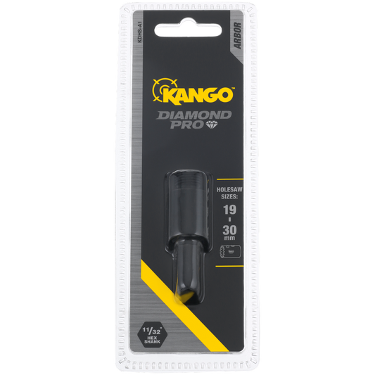 Kango 19 Diamond Pro Holesaw Arbor 30mm - Yellow - Model KDHS-A1 - Auzzistore