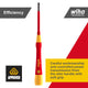 Wiha Precision Screwdriver - 2.0mm x 50mm - CVM Steel - Insulated