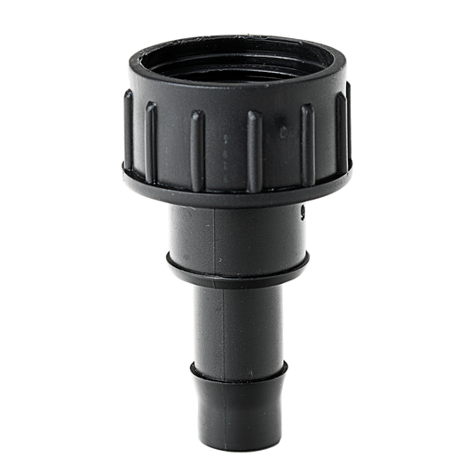 K Rain 20mm Tap Adaptor with 13mm Barb - Black - 90mm x 30mm x 120mm - Auzzistore