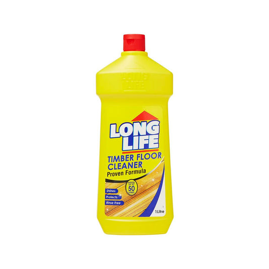 Long Life Timber Floor Cleaner - 1L HDPE - No Rinse - Gentle Shine